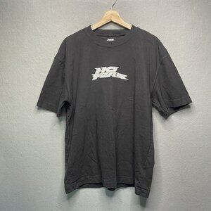 Hollister No Fear Heavyweight Boxy Fit T-Shirt L Black Casual Mens Graphic Tee